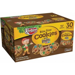 M&m's Keebler Bite Size Cookies Candy Cookies 30x 45g Pack Usa Import American